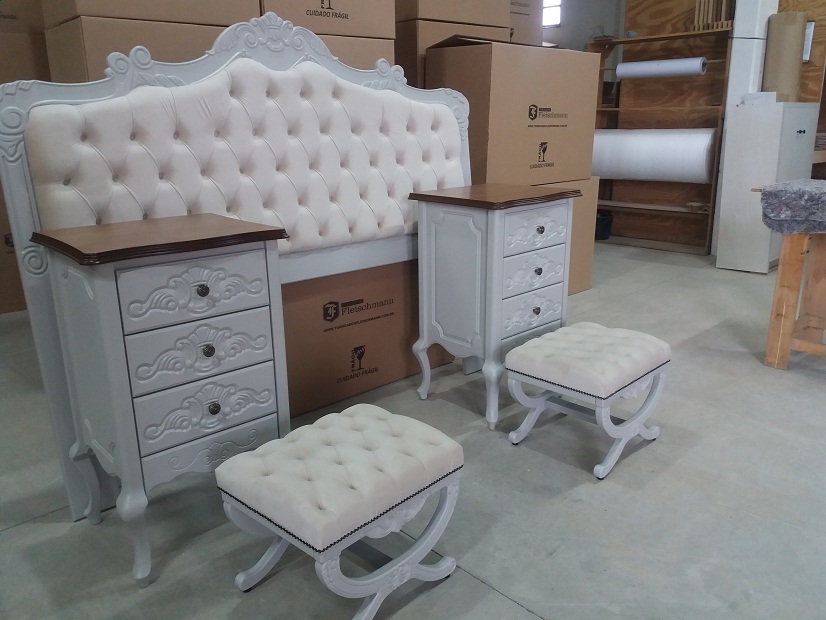 Cabeceira e Criado Marrocos + puff Londres