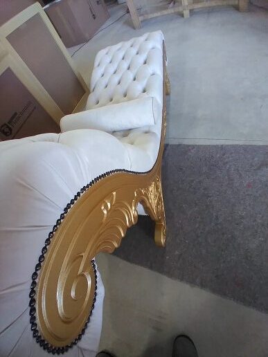 Chaise marrocos Dourado Brilho 67046 det sup