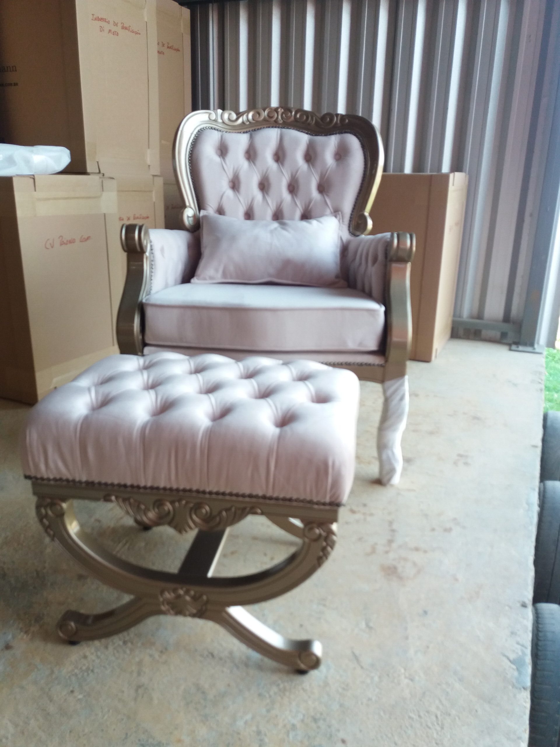 Puff Londres Plato + poltrona imperador